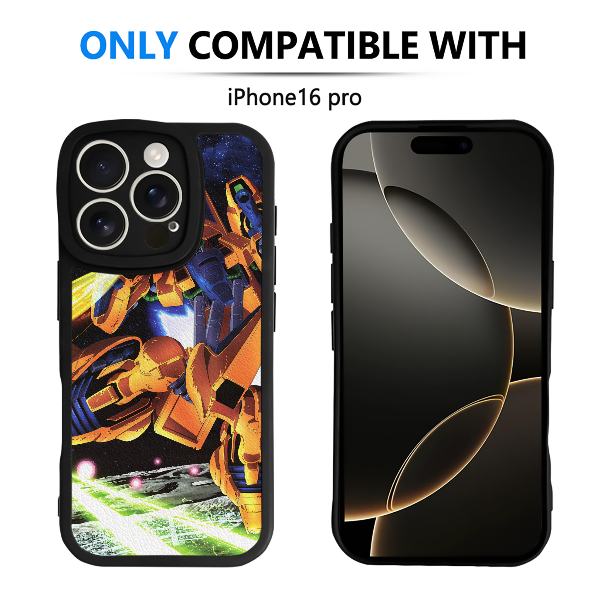 （画像用） 機動戦士ガンダム Mobile Suit Gundam 【iPhone 16シリーズ対応】シリコンスマホケース（レザー調） 材質：シリコン